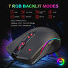 6400 DPI Ergonomic Wired RGB Gaming Mouse with Adjustable 7 Buttons