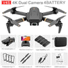 WiFi live video FPV 4K/1080P HD Wide Angle Camera Foldable RC Quadcopter