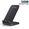 15W Wireless Charger Stand For iPhone and Samsung (Multi Options Available)