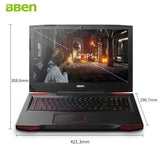 BBEN G17 Gaming Laptop 17.3 inch i7 cpu GTX1060 GDDR5 NVIDIA Windows10 DDR4 32GB+512GB SSD+2TB HDD RGB Mechanical Keyboard