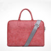 Waterproof Leather Laptop Case with Shoulder Strap