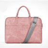 Waterproof Leather Laptop Case with Shoulder Strap