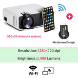 AUN MINI LED Projector D50/s Support 4K