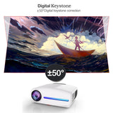 WZATCO C2 1920*1080P Full HD 300inch 4D keystone LED Projector