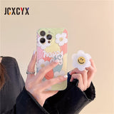 Cute Flower Oil Painting Soft Case