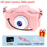 HD 1080P Digital Kids Camera 20MP Children Camera with USB Charger Built-In Game Camera Shockproof Silicone Protection Cover