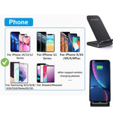 15W Wireless Charger Stand For iPhone and Samsung (Multi Options Available)