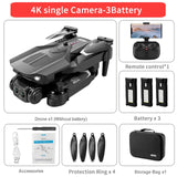 WiFi live video FPV 4K/1080P HD Wide Angle Camera Foldable RC Quadcopter