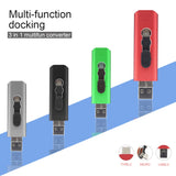 3-in-1 USB Flash Drive USB 2.0 & Type-c & Micro USB 256GB