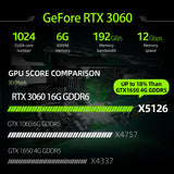 "RTX 3060 17.3'' Gaming Laptop 11th Generation intel Core i7-11800H 144Hz 
"