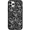 Abstract Line Art Faces Face Phone Case