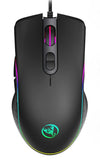 6400 DPI Ergonomic Wired RGB Gaming Mouse with Adjustable 7 Buttons