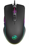 6400 DPI Ergonomic Wired RGB Gaming Mouse with Adjustable 7 Buttons